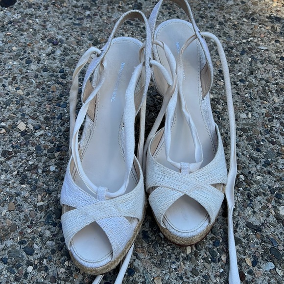 Banana Republic Wedge Espadrille Ankle Wrap Sandal 8 - Picture 15 of 17